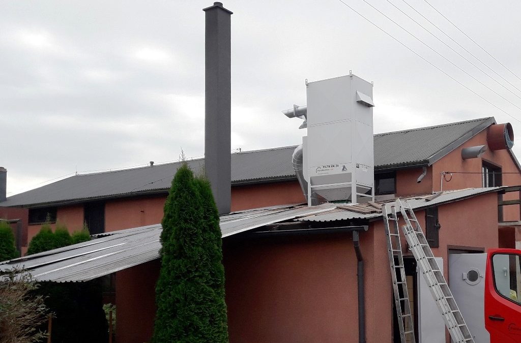 Montaż instalacji odpylającej z wykorzystaniem Filtra EK24 w miejscowości Reskowo