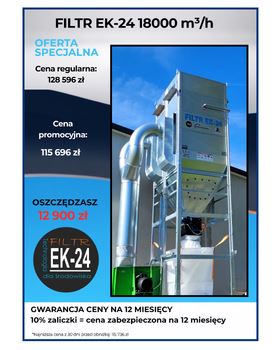 FILTR EK-24/ODCIĄG TROCIN O WYDAJNOŚCI 18000m³/h